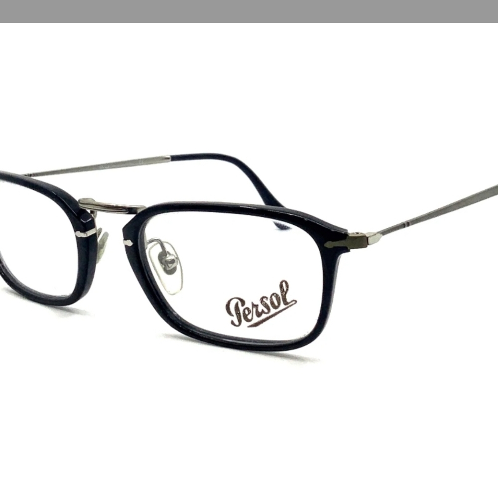 New PERSOL 3044-V BLACK Eyeglasses Handmade ITALY glasses 52-21-140 - Picture 15 of 16